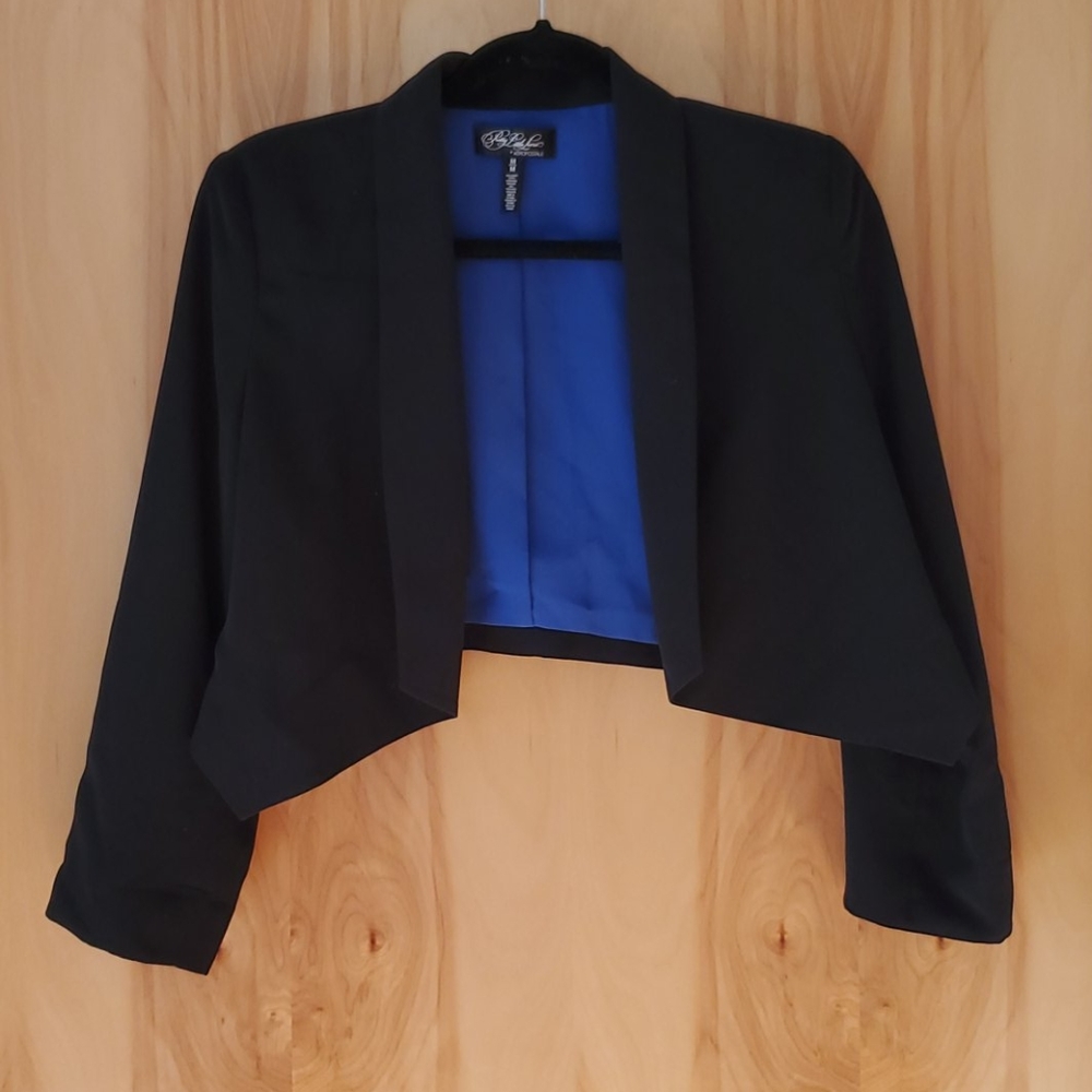 Black Cropped Blazer